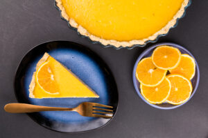 Tartă cu lămâie, portocale și Earl Grey